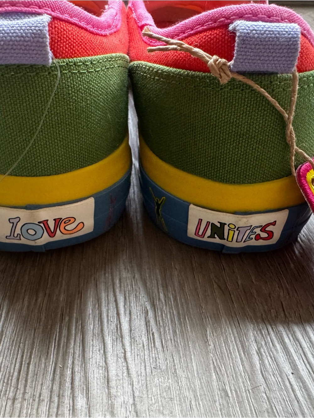 adidas Multicolor Slip-On Sneakers in Red, Orange, Pink and Yellow - Picture 6 of 13